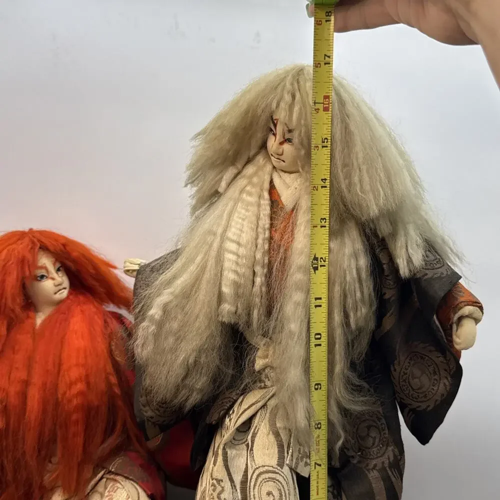 Vintage Doll Japanese Kabuki Renjishi Lion Dancers…